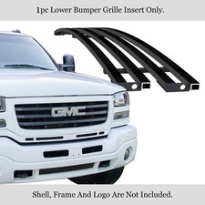 Fits 2003-2006 Gmc Sierra 150025003500 Lower Stainless Black Billet Grille Fits 2003-2006 Gmc Sierra 150025003500 Lower Stainless Black Billet Grille