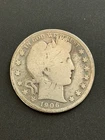1906 D Barber Half Dollar Silver 90% 50C Bullion