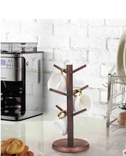 Wooden Mug Tree - Hearth & Hand™ with Magnolia Pickled Black