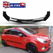 For Vauxhall Corsa Front Bumper Chin Lip Splitter Spoiler Body Kit Glossy UO