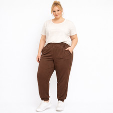 Fabletics Brown Jogger Pants 3X Side Pocket Athleisure Cozy