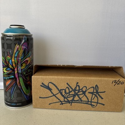 Montana Colors Limited Edition Signed  Apex Turquoise Blue Spray Paint Can 2010