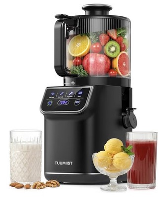 TUUMIIST 3-in-1 Cold Press Juicer 6.5  Wide Chute Slow Masticating Juicer (NEW)