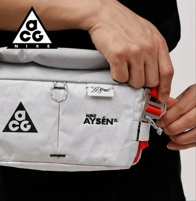 Nike ACG Aysen Bauchtasche Tasche 3L Weiß Schwarz Rot Photon Dust Grey DV4051...