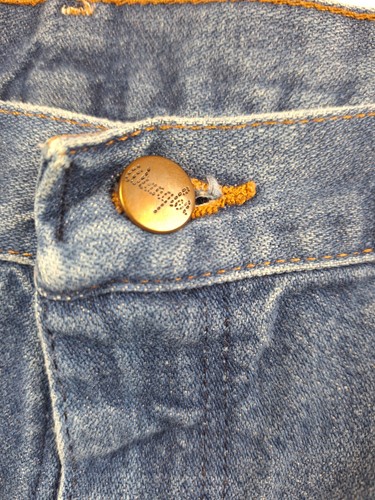 Vintage 90s Wrangler Jeans Mens 38x36 Dark Blue Denim Western Cowboy Cut 13WMZ - Picture 6 of 18
