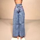 Vtg 1974 Barbie Best Buy High Waist Flare Denim Jeans w Red Stitch #7818 MOD