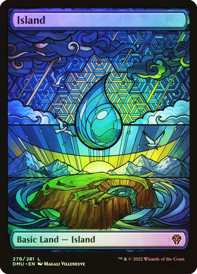MTG FOIL Island Full Art - Dominaria United #278