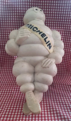 Ancien BIBENDUM MICHELIN avec support camion automobile pneu garage 48cm - Photo 1/4