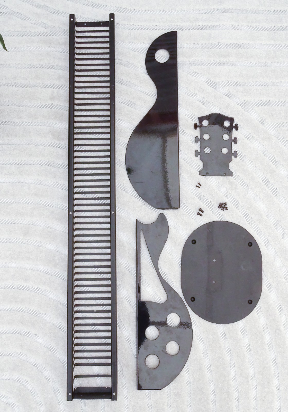 Vintage Atlantic Les Paul Guitar Shaped Music CD Holder Tower Rack 50” Rare