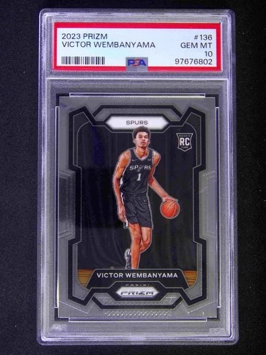 2023-24 Panini Prizm Victor Wembanyama #136 Rc Rookie PSA 10