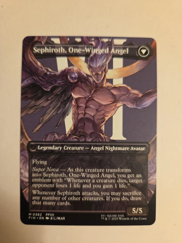 MTG (Borderless) Sephiroth, Fabled Soldier NON FOIL 0382 - Image 2 of 2