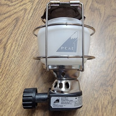 Vintage Coleman Peak 1 Micro Lantern Model 3112-700T Cracked Glass Globe 1990s!