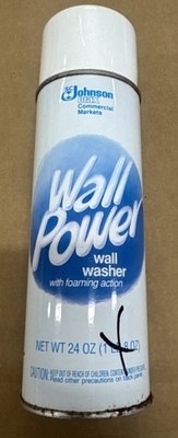 SC Johnson Wall Power Wall Washer With Foaming Action Spray Cleaning Can 24oz 