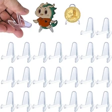 Challenge Coin Display Stand Holder, 25 PCS 1.4" 25 / 1.4, clear 