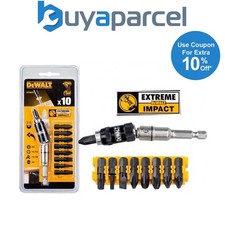Dewalt 10 Piece Extreme Impact Torsion Screwdriving Set Magnetic Pivot DT70518T