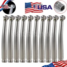 1-10Pcs 2HOLE NSK Style Dental Fiber Optic LED E-generator High Speed Handpiece