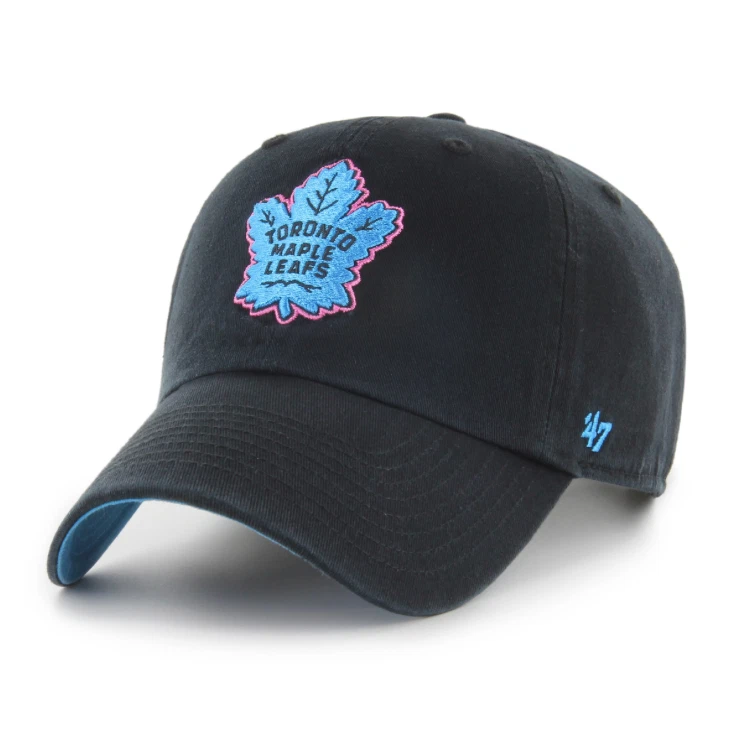 Casquette courbée bleue marine Toronto Maple Leafs NHL Clean Up 47 Brand
