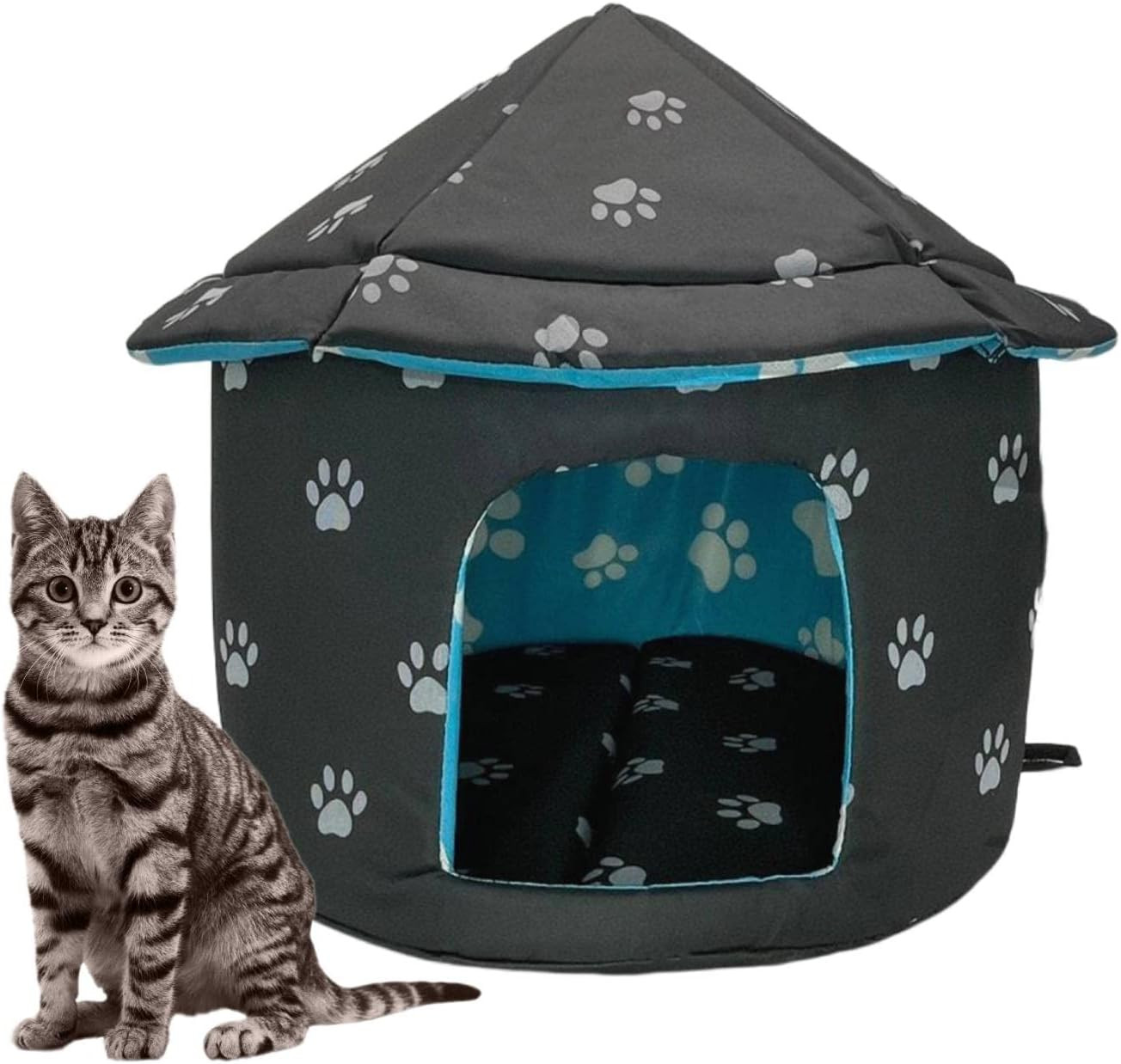 Stray Cats Shelter, Waterproof Outdoor Cat Dog House Foldabl
