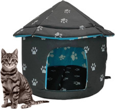Stray Cats Shelter, Waterproof Outdoor Cat Dog House Foldable Warm Pet Cave for