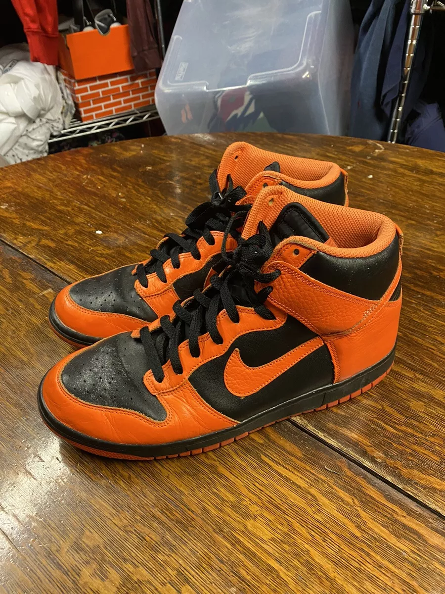 Nike Dunk High GS Halloween Black Orange