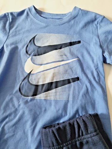 NIKE Toddler Boys 2-piece pants set t-shirt & fleece Joggers Size 2T 4T 5 Blue - Picture 5 of 11