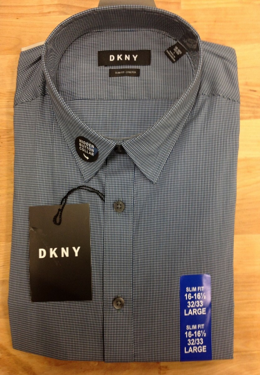 green emerald velvet dress DKNY Men's Dress Shirt Slim Fit Stretch Check, Blue Ice, 17