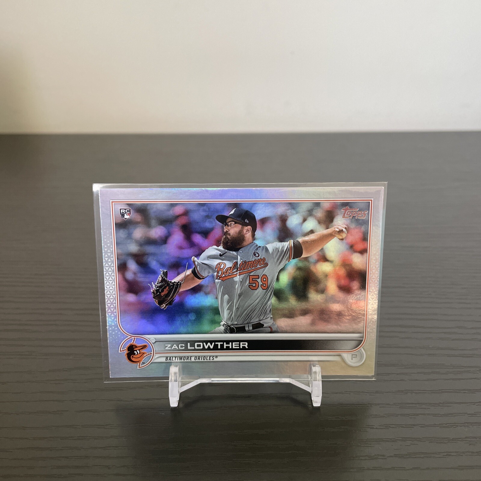 2022 TOPPS ROOKIE RAINBOW FOIL ZAC LOWTHER BALTIMORE ORIOLES