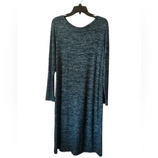 GAP Women’s Long Sweater Dress Soft Spun Twist, Green Pine Long Sleeves - Medium