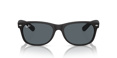 Ray-Ban New Wayfarer Matte Black/Blue 58 mm Sunglasses RB2132 622