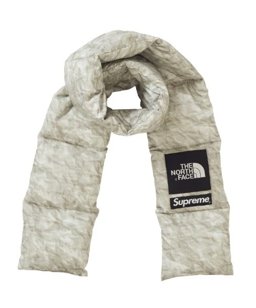Foulard nuptse imprimé papier SUPREME x The North Face FW'19