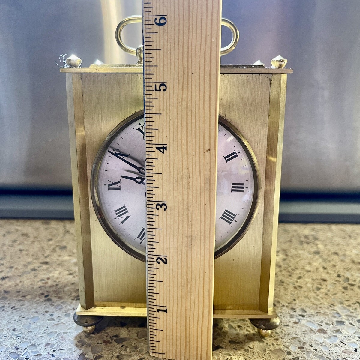 Junghans Ato-Mat Brass Carriage Clock Made In Germany - Quartex