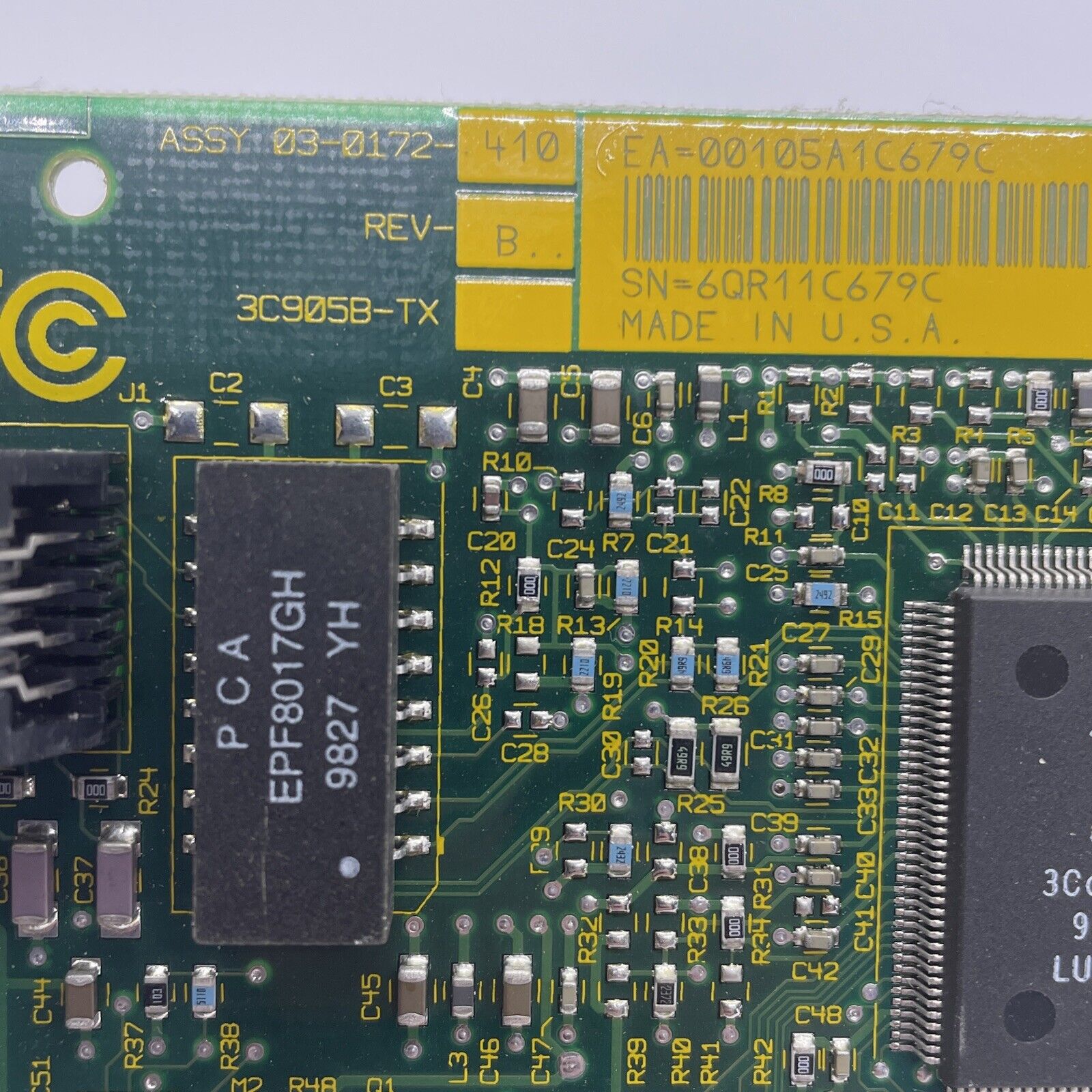 3Com PCI Ethernet LAN Card 3C905B-TX Parallel Tasking II 40-0483 