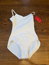 Capezio womens white cami ballet leotard small