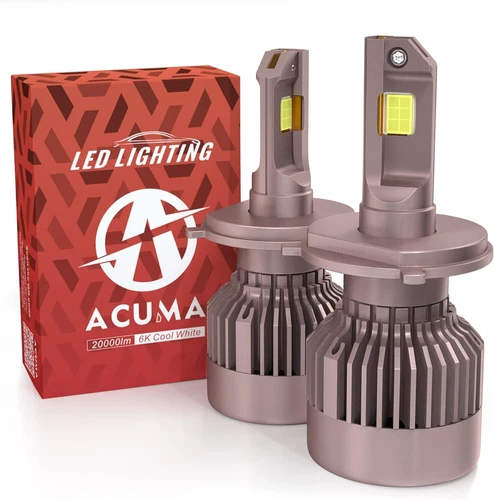 Hikari X ACUMA 2023 Future H4 9003 LED Fog Light Bulbs, 55W Titanova LED,