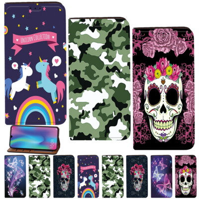 Leder Ständer Abdeckung Etui passend für Samsung Galaxy S8 9 10 20 21 22/A 10 12 30 40 52 70