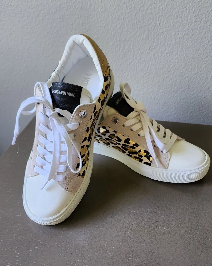 Zadig voltaire leopard sneakers sale