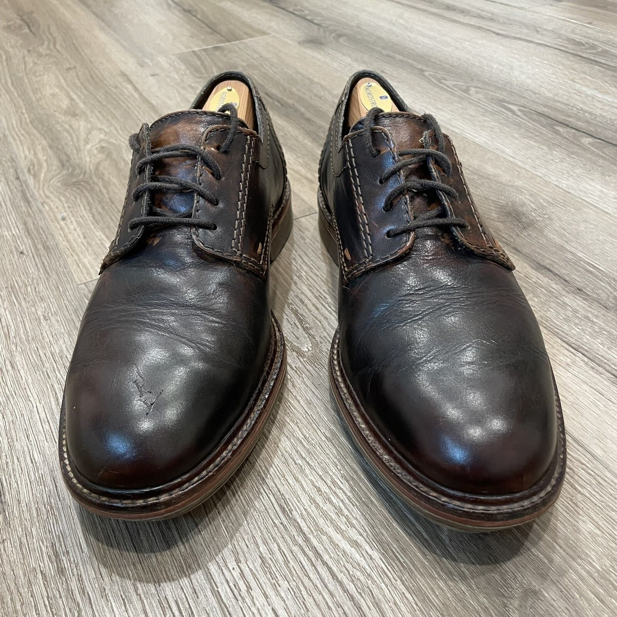 Mephisto Air Jet Men\'s Leather Comfort Oxfords Mephisto Air Jet Mens Size 8 Brown Oxford Shoes Leather  main image 4