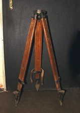 Soviet wooden tripod of sliding, SR-120 tripod for leveling