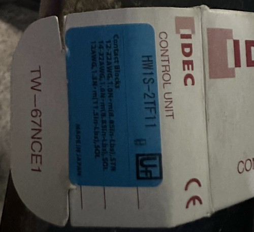 IDEC Control Unit HW1S-2TF11 Switch - Picture 2 of 4