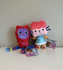 Gabby's Dollhouse Baby Box Purr-ific Cat Plush And DJ Catnip Set of 2 NEW