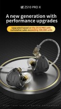 KZ ZS10 PRO X Wired IEM HiFi Bass Hybrid In-Ear Earbuds Sport Noise Cancelling