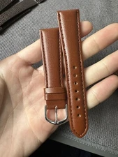 Vintage Watch Strap 20 mm  Leather Nos Top Quality V57