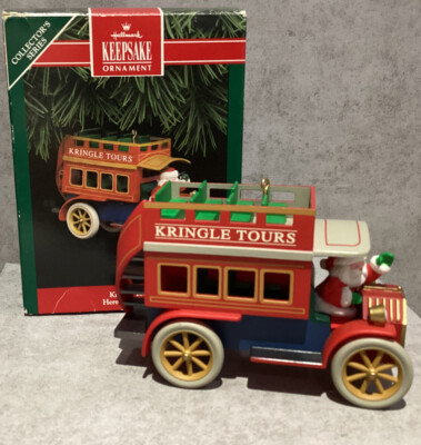 Hallmark 1992 Keepsake Ornament Here Comes Santa Kringle Tours