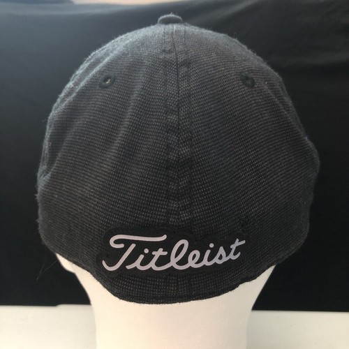 Titleist Hat Golf Sports Outdoor M / L Black A-Flex Fitted Cap - Picture 3 of 9