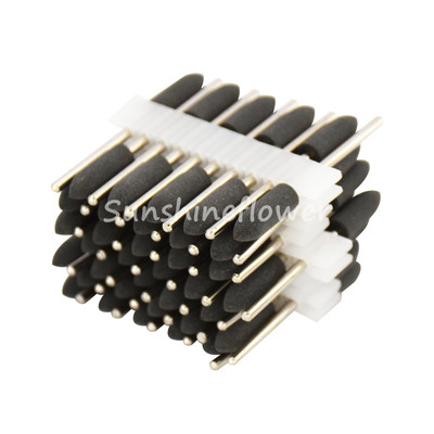 10-Piece Gray Dental Lab Silicone Rubber Polishers - Diamond Polishing Burs For Dentistry
