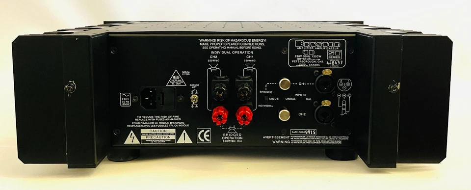 EBOND Bryston 4B-ST 250W Solid State Stereo Power Amplifier (MF009969) - Immagine 3 di 3