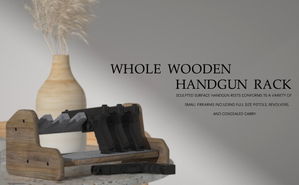 6 Gun Rack Pistol Holder for Gun Cabinet Storage, Gun Safe Organizer ...