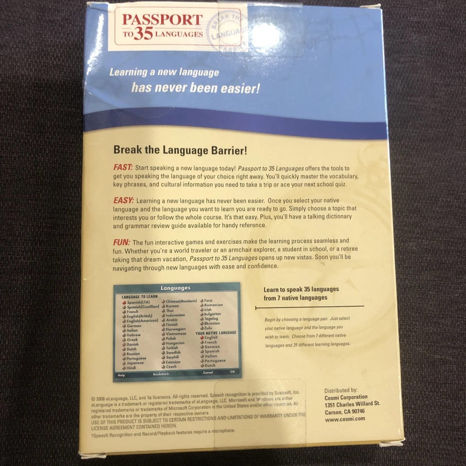 eLanguage Passport to 35 Languages - 22787075378 - Image 3 of 4