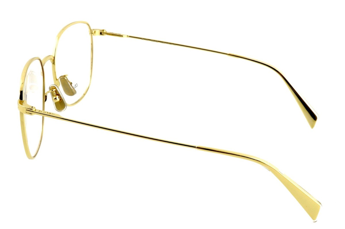 メガネ Celine Eyeglass Frame CL50037U 030 Lightweight Gold Square Celine Eyeglass Frame CL50037U 030 Lightweight Gold Square
