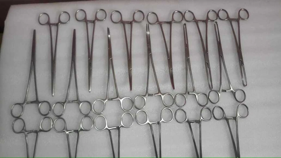 Laparoscopic Allies Straight And Curved Artery Forceps Scissors 8Inches 12Pc - Image 3 of 4